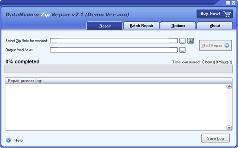 DataNumen Zip Repair Screenshot